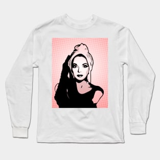 Joan Collins | Pop Art Long Sleeve T-Shirt